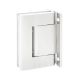 BL 8010 SOL Kahepoolne hinge tahkete klaasuste jaoks, sein/klaas, mattvalge RAL9016 (095)