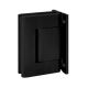 BL 8010 SOL Kahepoolne hinge tahkete klaasuste jaoks, sein/klaas, mattmust RAL9005 (062)