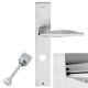 AQUA handle WC set with long backplate, polished chrome