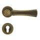 DAISY handle set with roses 112 PZ, matt bronzed brass