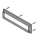 Mounting frame for letterbox sleeve 260mm