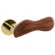 CHELSEA LEGNO M232B handle/rose set BAC, gold tone PVD, polished + walnut