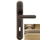 CHIC handle set with long backplates BB, patine matt