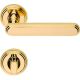 CHIC handle set with roses 004 WC 233NT, gold plated