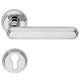 CHIC handle set with roses 004 PZ, polished chrome