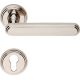 CHIC handle set with roses 004 PZ, polished nickel