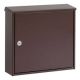 Letterbox CHICAGO, 355x346x100mm, brown RAL8017
