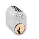 ASSA cylinder 1301 one-sided, exterior, 3 keys, chrome-plated polished