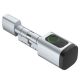 Smart profile cylinder V1 nupuga, biomeetria, klahvistiku ja RFID-lugejaga, hõbedane