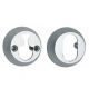 ASSA cover roses 18256/18 mm for oval cylinders, chrome