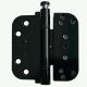 COLUMBUS 3D hinge with protection against prying, alum. black RAL9005