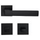 CORNER ZINCRAL handle set with roses 024 grt. WC 234NT, matt black
