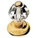 CRYSTAL door knob 65 mm, gold-plated