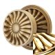 DAISY door knob 80mm, polished gold