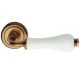 DALIA handle set with roses 103 BAC, bonzed brass + pink flowered white porcelain