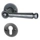 David-R handle/rose set. PZ, forged iron in iron-grey tone