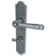David-LS Handle set with backplates WC grt., antique iron
