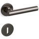 DOLCE VITA handle/rose set. BB, rose 5 mm, superanthracite satined