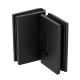 Spring-loaded hinge for shower unit ECONOMY - glass/glass 90°, black matt