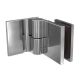 Shower door hinge ELENA - wall/glass 90°, opening inwards, brass bright chrome-plated, RIGHT
