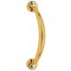 ELIKA pull handle, gold-plated with crystals