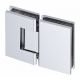 Hinge for glass doors IN.05.308.P, glass/glass, polished st. steel