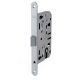 Mortise lock AGB EVO with PVC latch, PZ 50/85/18mm, face plate matt chrome
