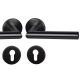 FAIR I-R handle/rose set PZ, stainless steel black colour coated