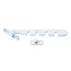 Window ventilation restrictor with pin, white RAL 9003