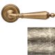 FLORENZIA handle/roses 011 set.BAC, vibrated brass