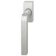 Window handle on rectangular rose, aluminium F1