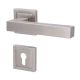 Galina II -Square handle/rose set.PZ, stainless steel