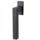Window handle GALINA Square Flat, 35 mm, black steel look
