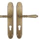 GINEVRA handle/backplate set.PZ/72,rustic brass (1M)