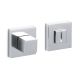 CUBO WC square shaped roses, 5mm,matt chrome