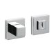 CUBO WC square shaped roses, 5mm, polished chrome