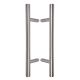 Pair of pull handles HARKO INOX obliquely tilted, 32x450mm/650mm, stainless steel