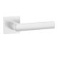 HOSTA handle/rose set BAC, square rose, 7mm, matt white