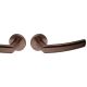 JNF 141 handle set with round roses BAC, chocolate stainless steel (TB)