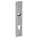 Backplates with invisible screws, PZ/72, stainless steel