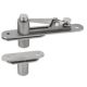 Flush hinge for double action and single action doors, 200 kg, st.steel