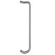 Pull handle with fastening, 25x600 mm, stainless steel
