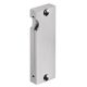 Sliding door handle, rectangular, stainless steel