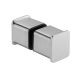 IN.75.041 Double door knob 30x34 mm, with antivandalism fixing, stainless steel satin