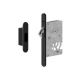 Sliding door lock PZ, stainless steel black TB