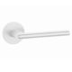 KALMIA handle/rose set BAC, round roses, 7mm, matt white