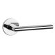 KALMIA handle/rose set BAC, round roses, 7mm, chrome-plated polished