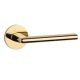 KALMIA handle/rose set BAC, round roses, 7mm, gold-tone PVD polished
