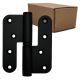 RD25 hinge 100x86 with Teflon bearing, stainless steel painted black, right - PACK of 120 pc.