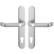 KRONOS 1200 security set with double handles 8/92mm, aluminium natural tone F1